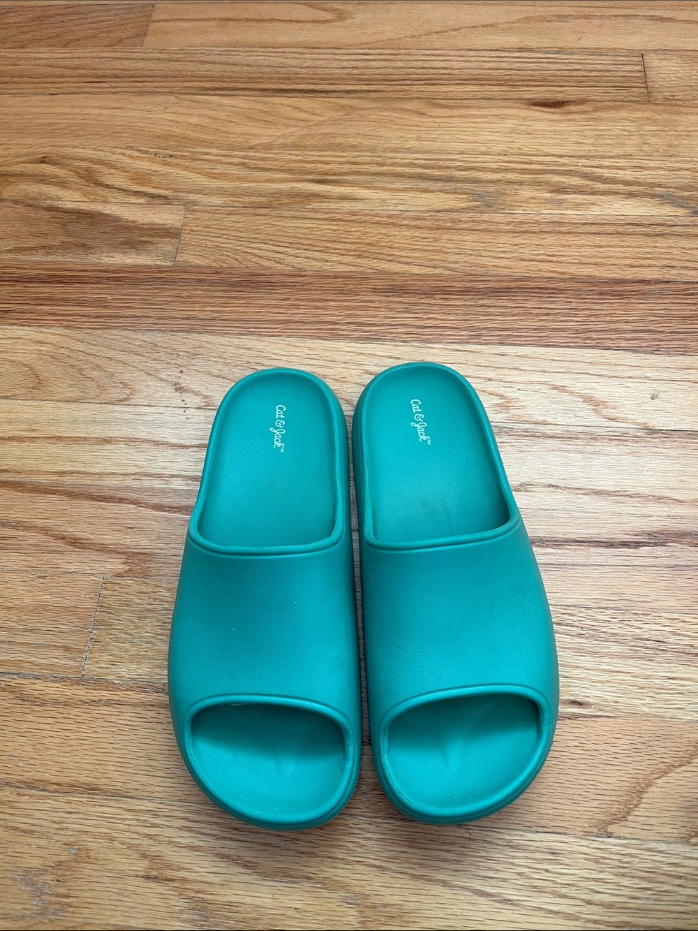 Cat & Jack Teal Slide Sandals